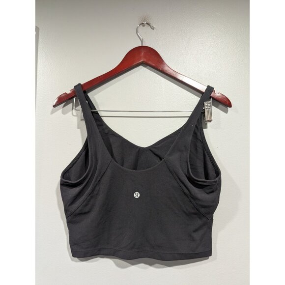Lululemon Tank Top Womens 12 Black Align Built In Bra Athleisure Yoga Workout - Picture 3 of 13